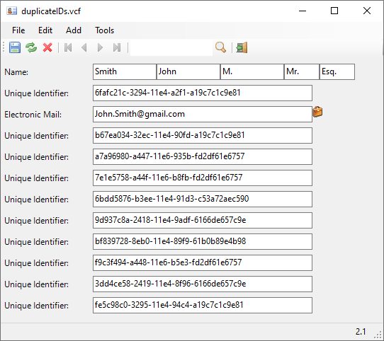 Delete duplicated UIDs before